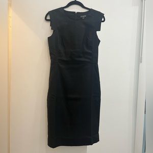 J.Crew Resume Dress Linen Black - 4